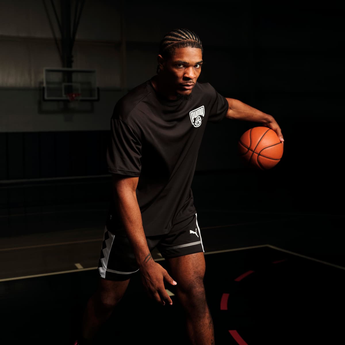 PUMA The All Jaws basketbalshort voor Heren, Zwart, Maat XL thumbnail 2