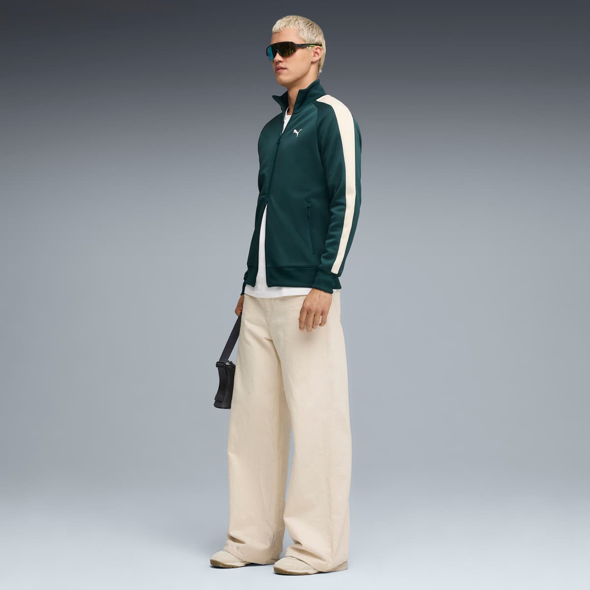 PUMA T7 ALWAYS ON trainingsjack voor Heren, Groen, Maat M thumbnail 4