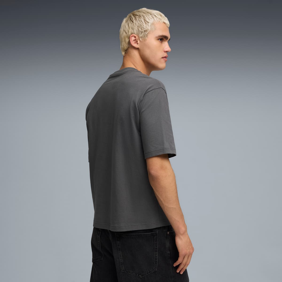 PUMA WARDROBE ESS Boxy T-shirt voor Heren, Grijs, Maat XXL thumbnail 5