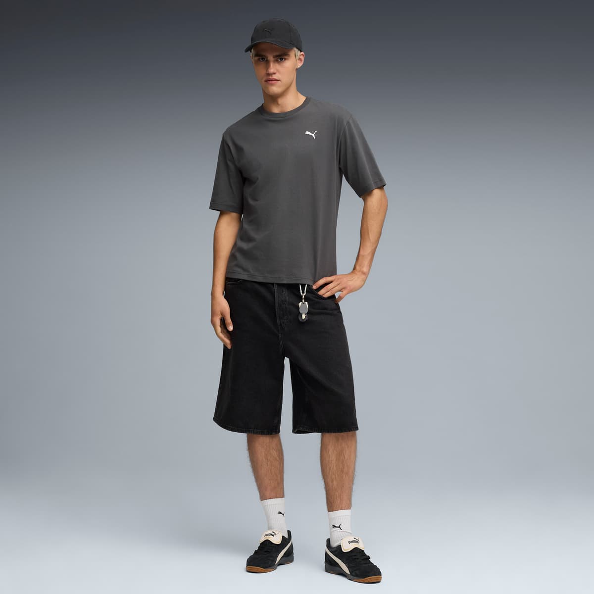 PUMA WARDROBE ESS Boxy T-shirt voor Heren, Grijs, Maat XXL thumbnail 4