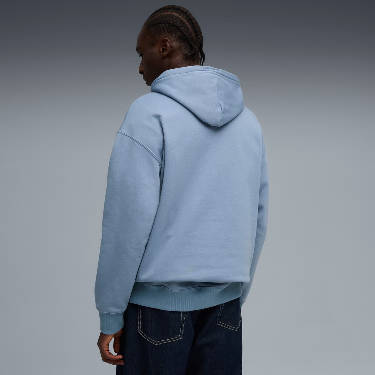 PUMA Wardrobe Essentials relaxte fleece hoodie voor Heren, Blauw, Maat XXL thumbnail 5