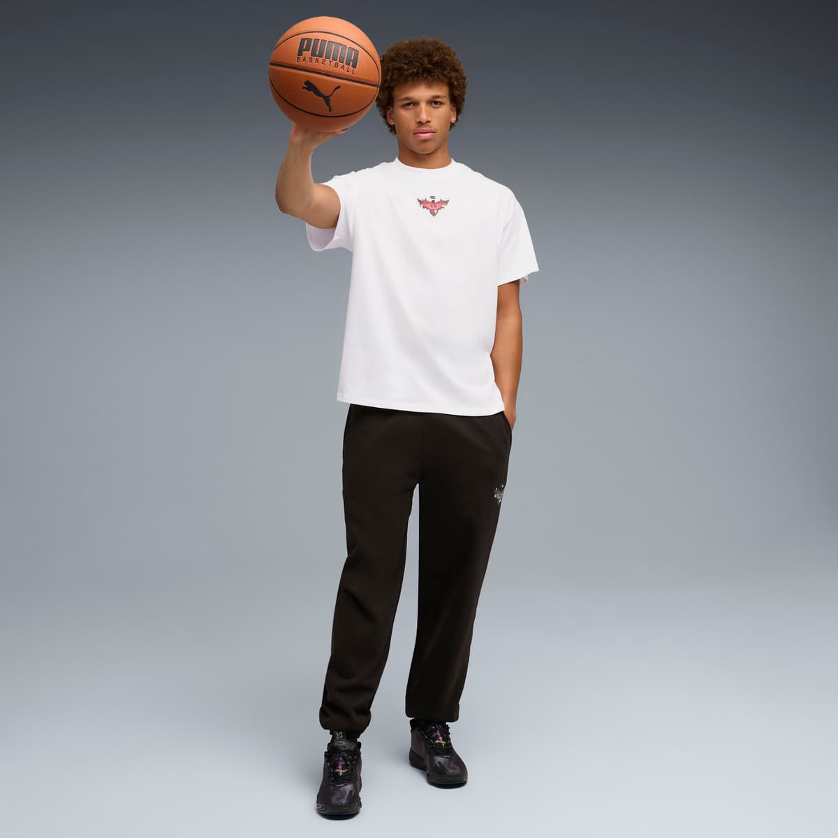 PUMA Melo Alwayz Op 1 basketbalshirt voor Heren, Wit, Maat XL thumbnail 4