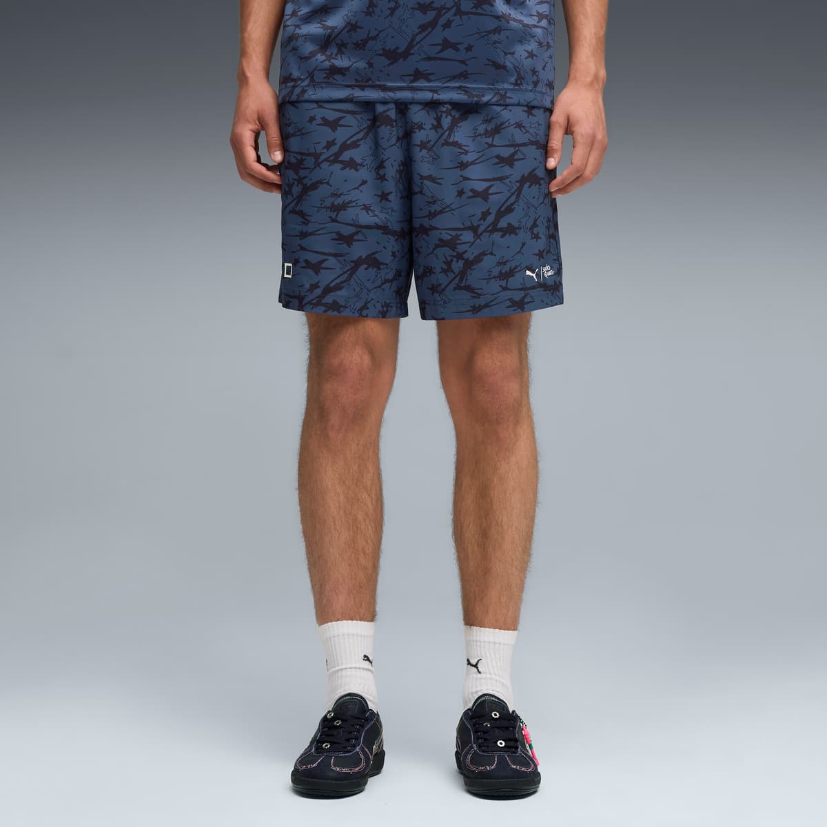 PUMA x SQUID GAME short voor Heren, Blauw, Maat S