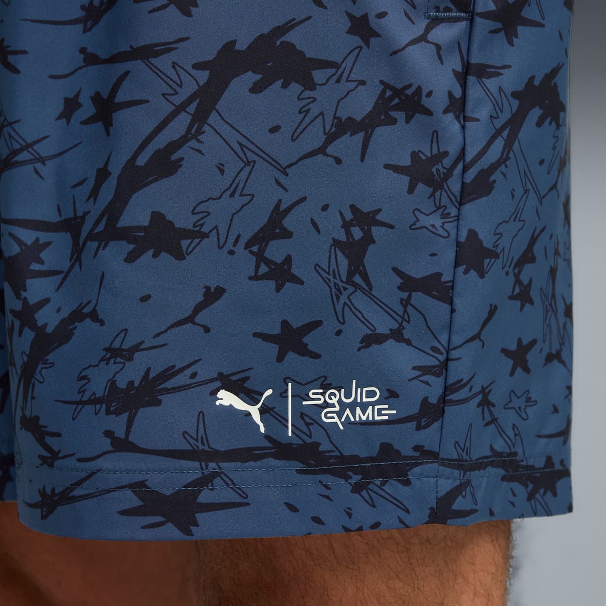 PUMA x SQUID GAME short voor Heren, Blauw, Maat S thumbnail 4