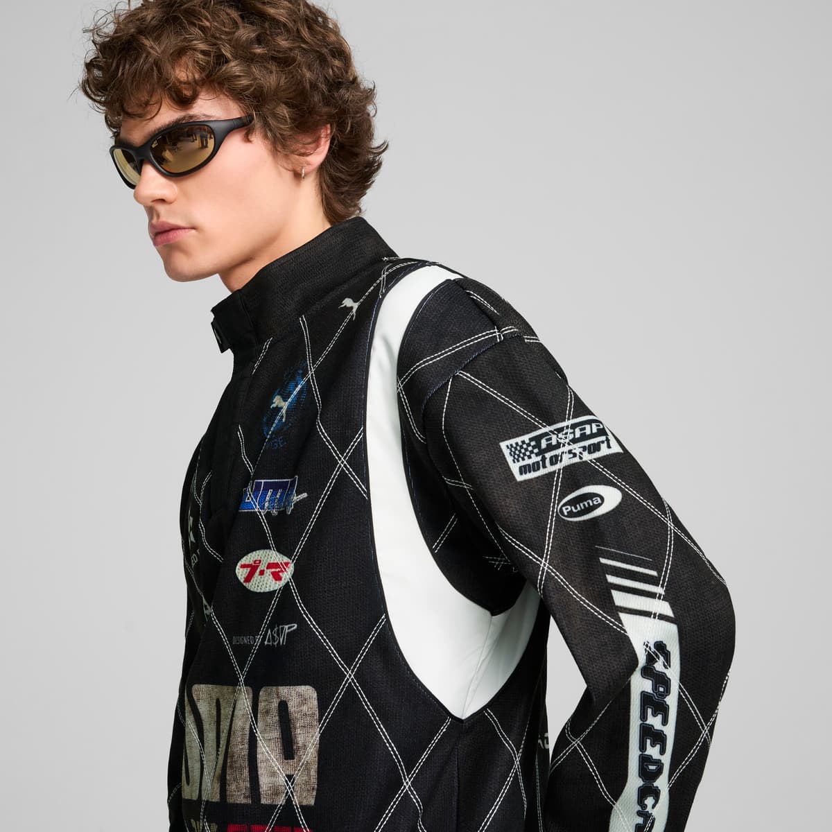 A$AP ROCKY x PUMA verweerd sweatshirt, Zwart, Maat M thumbnail 4