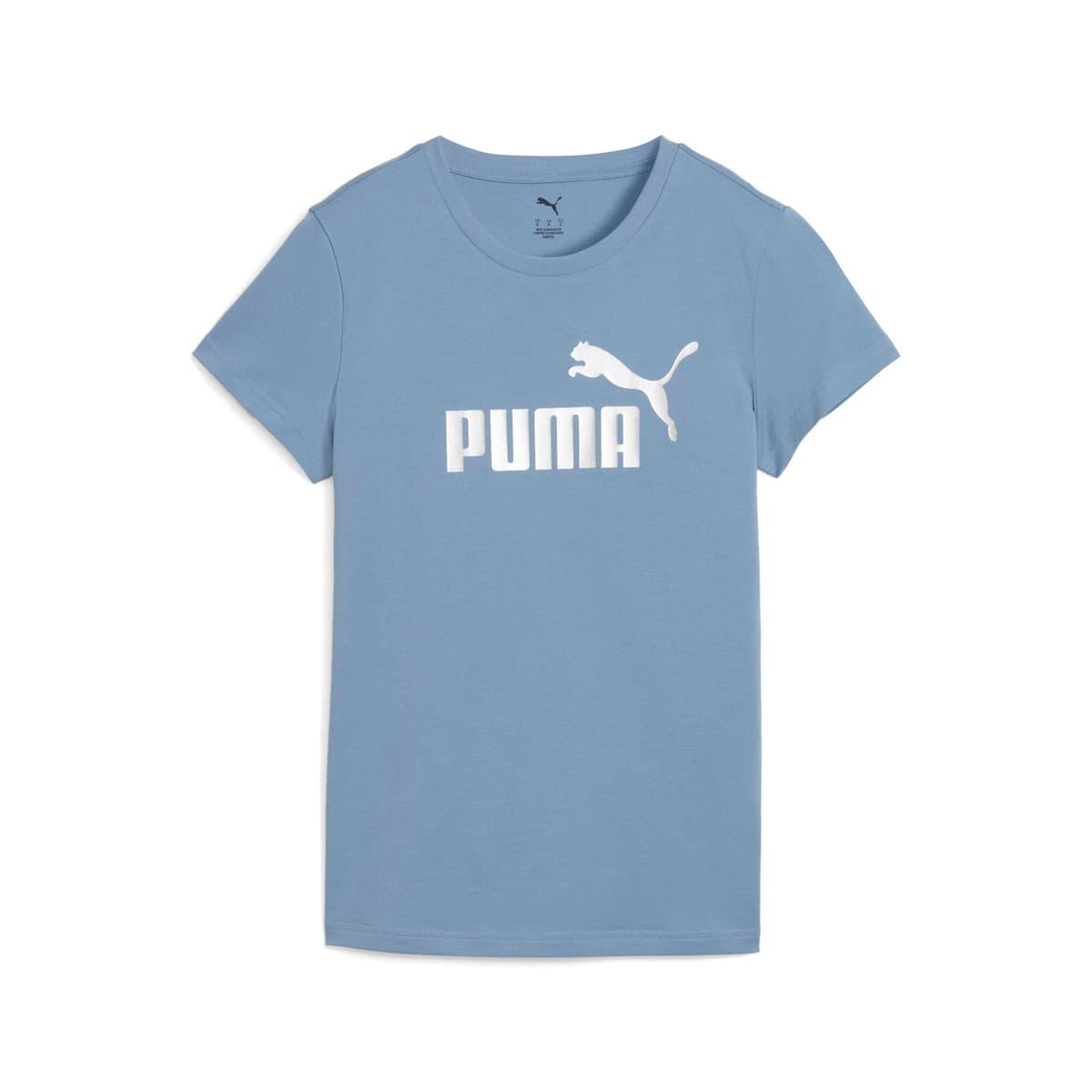PUMA ESS Metallic No. 1 Logo T-shirt voor Dames, Blauw/Zilver, Maat XS thumbnail 3