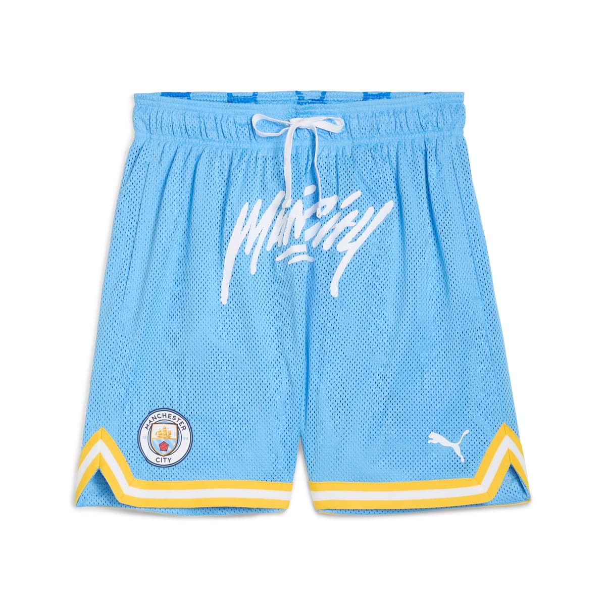PUMA HOOPS x MANCHESTER CITY basketbalshort voor Heren, Blauw, Maat M