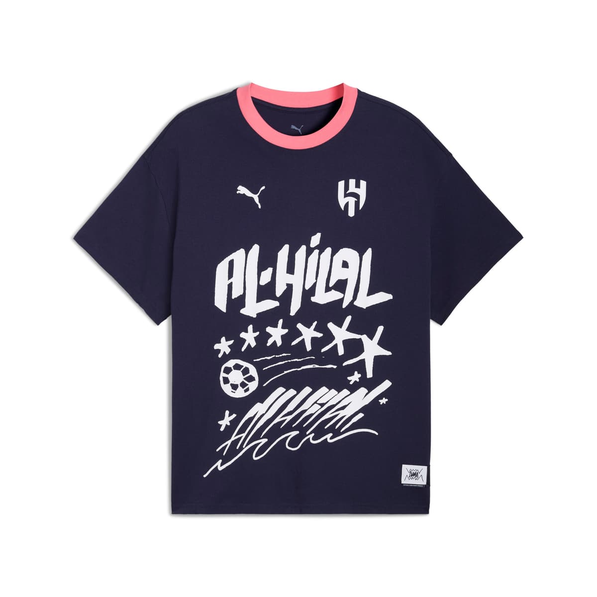 PUMA HOOPS x AL HILAL SFC basketbal-T-shirt voor Heren, Blauw, Maat 4XL