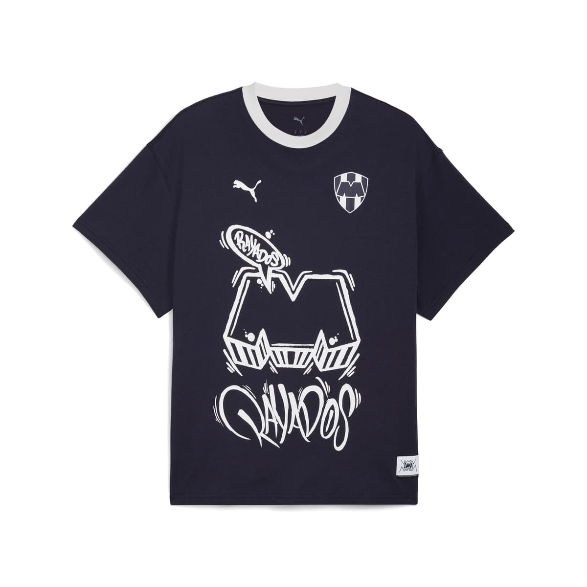 PUMA HOOPS x CF MONTERREY basketbal-T-shirt voor Heren, Blauw, Maat XXL