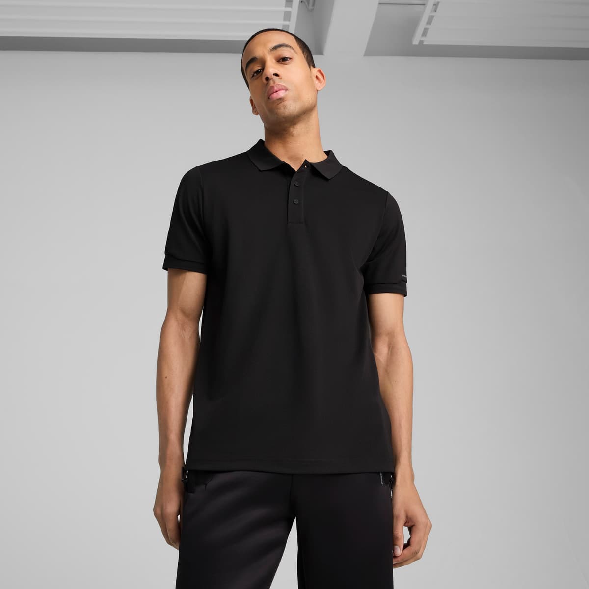 PUMA Porsche Design polo voor Heren, Zwart, Maat L