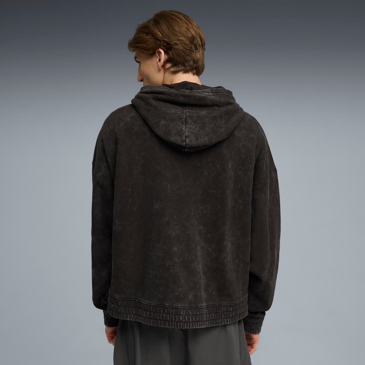 FUTURE.PUMA.ARCHIVE boxy verwassen uniseks hoodie, Zwart, Maat L thumbnail 5