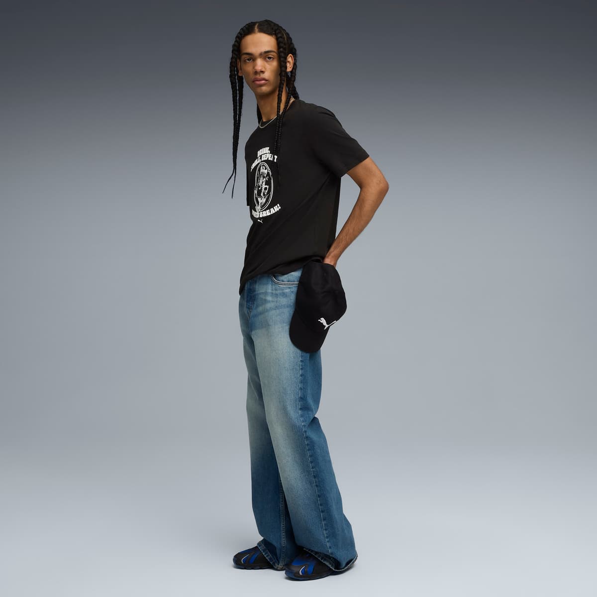 PUMA Graphic Water T-shirt voor Heren, Zwart, Maat 4XL thumbnail 4