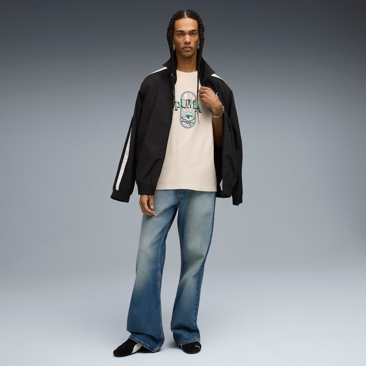 Graphic PUMA Fest boxy T-shirt voor Heren, Maat XS thumbnail 4