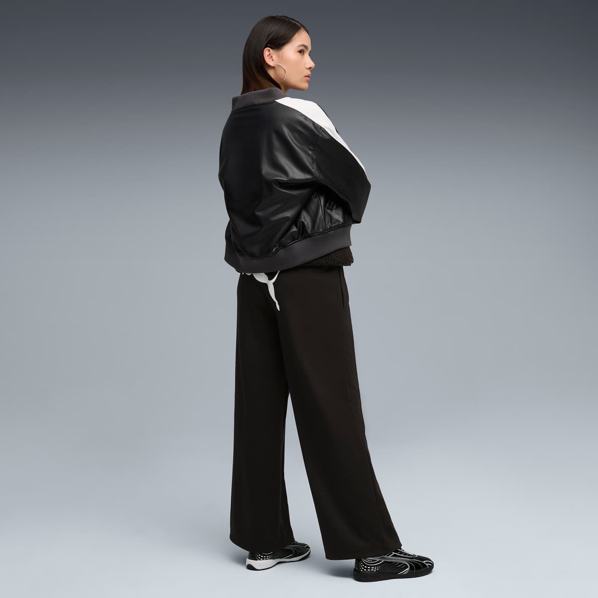 FUTURE.PUMA.ARCHIVE relaxte broek met lage taille voor Dames, Zwart, Maat L thumbnail 6