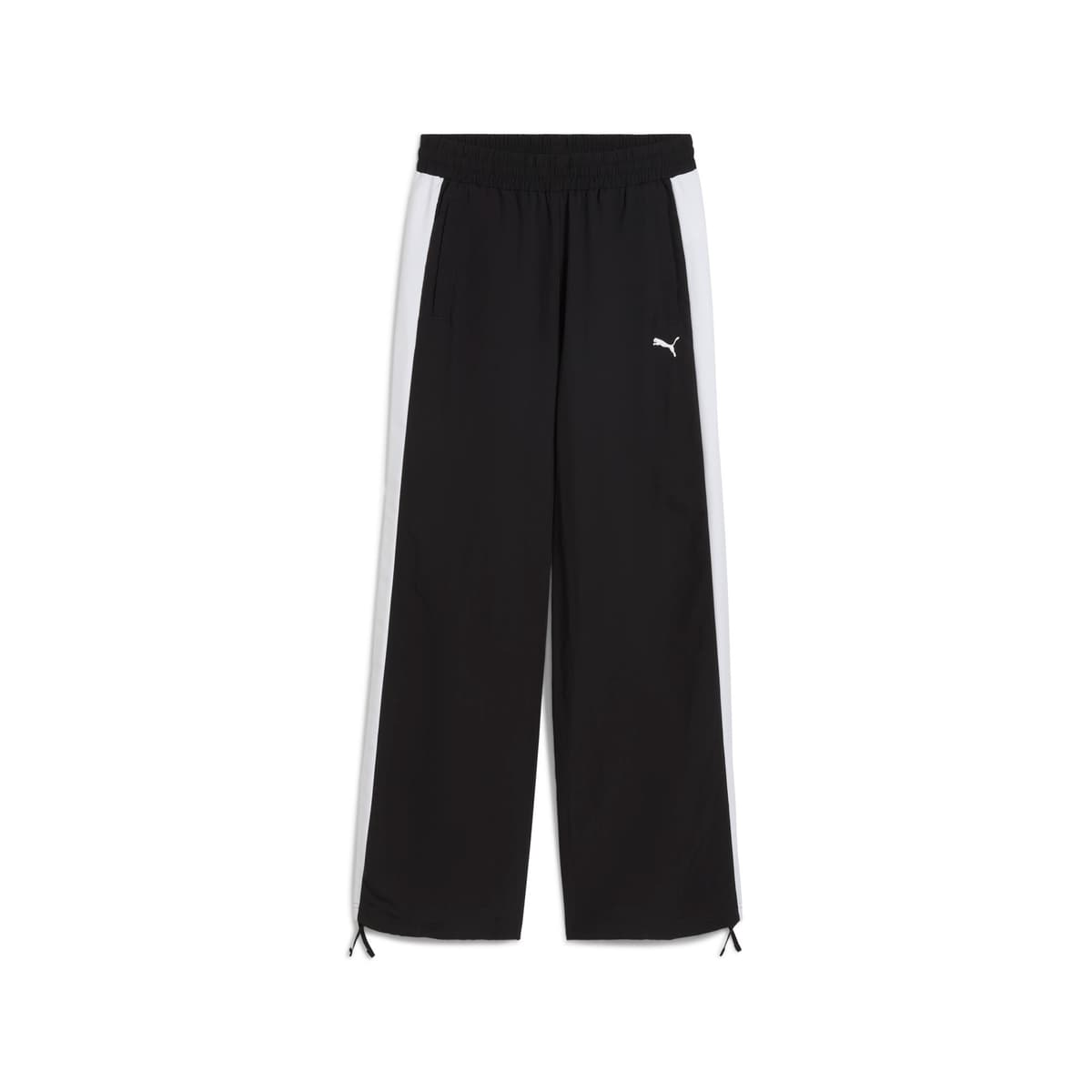 PUMA T7 Relaxed Woven trainingsbroek voor Dames, Zwart, Maat M thumbnail 3