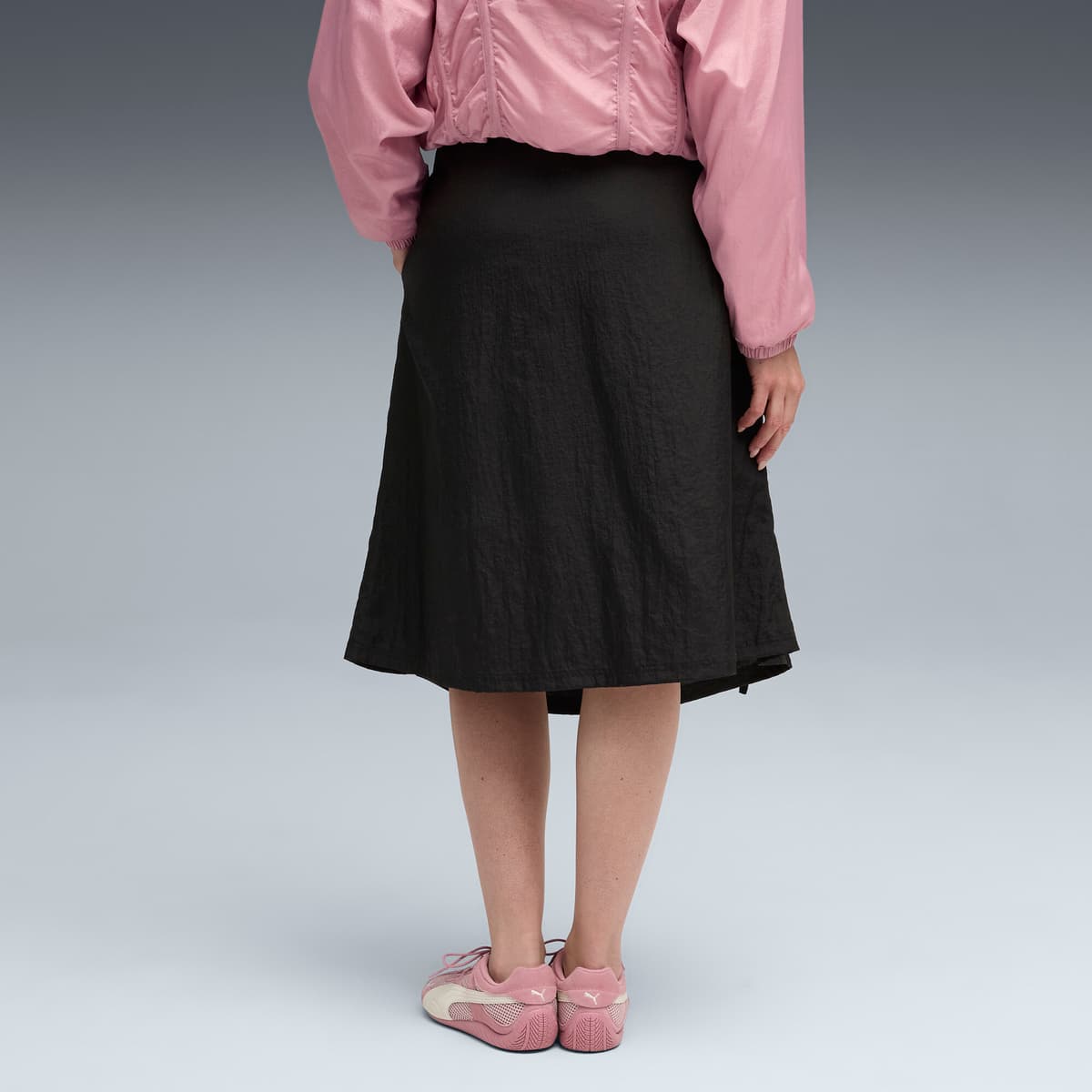 PUMA DARE TO geweven midirok voor Dames, Zwart, Maat XL thumbnail 5