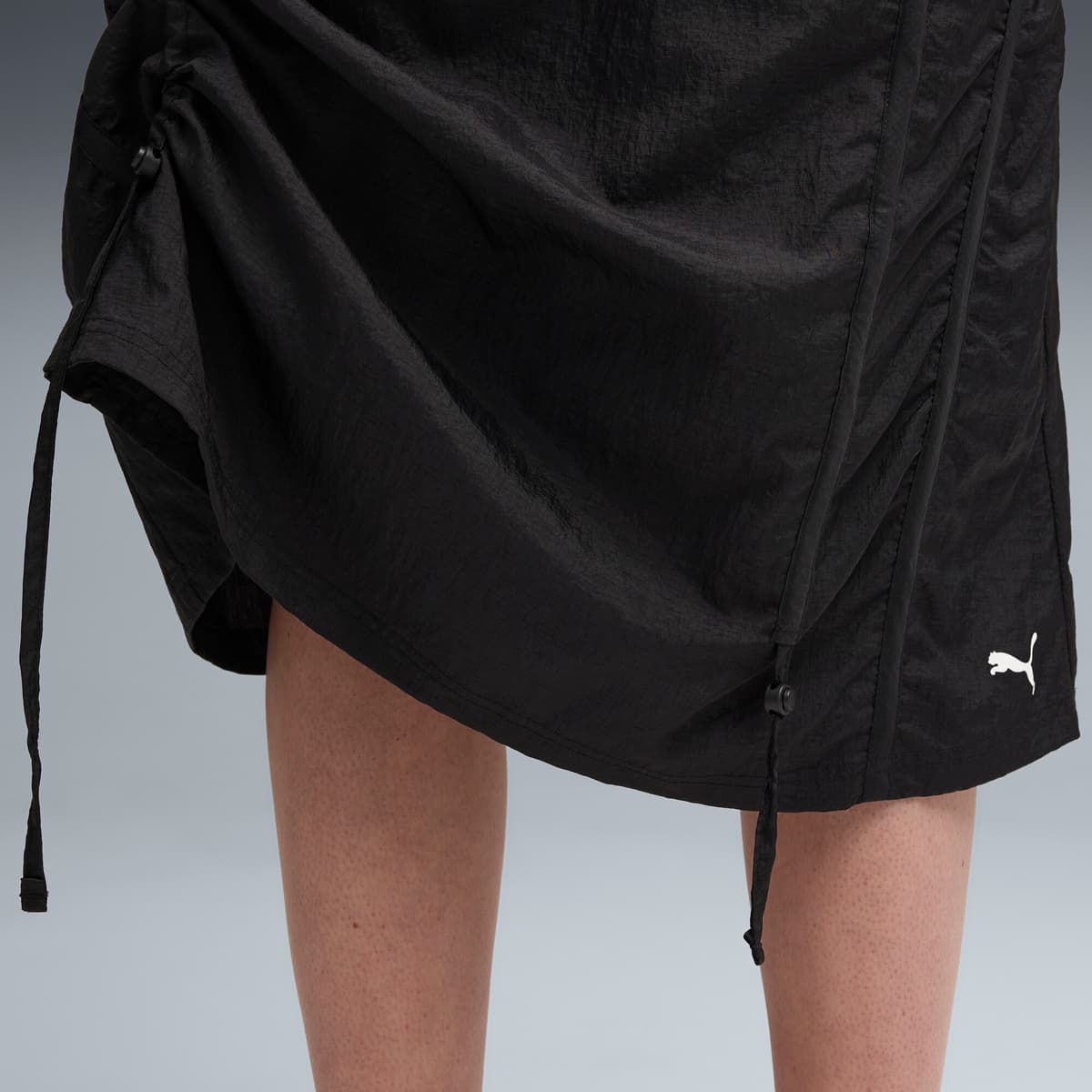 PUMA DARE TO geweven midirok voor Dames, Zwart, Maat XL thumbnail 4