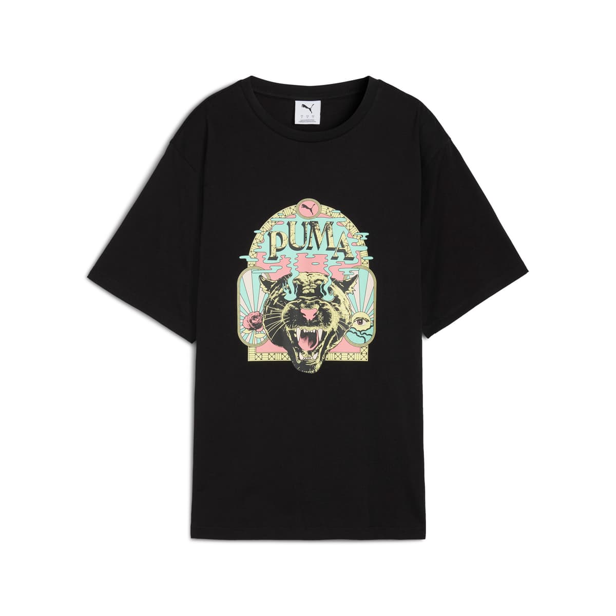 Graphic PUMA Fest relaxed T-shirt voor Dames, Zwart, Maat XL thumbnail 3