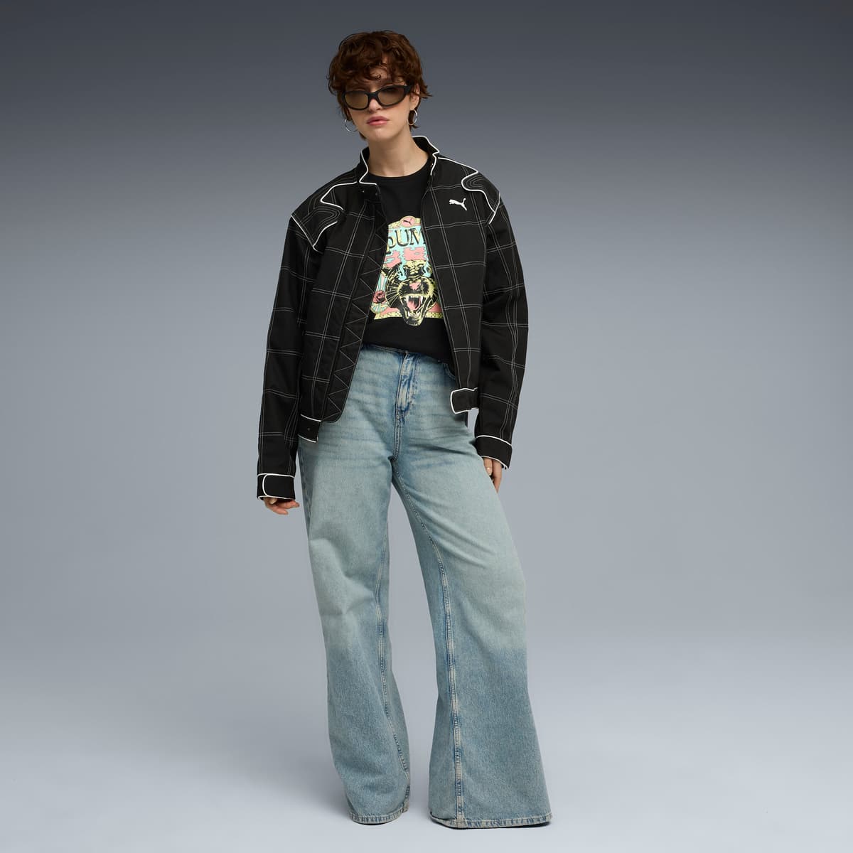 Graphic PUMA Fest relaxed T-shirt voor Dames, Zwart, Maat XL thumbnail 4