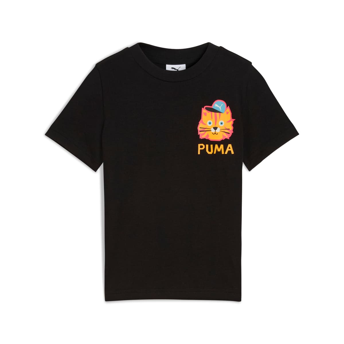 PUMA Moody Cat Graphic T-shirt I, Zwart, Maat 2-3Y thumbnail 3