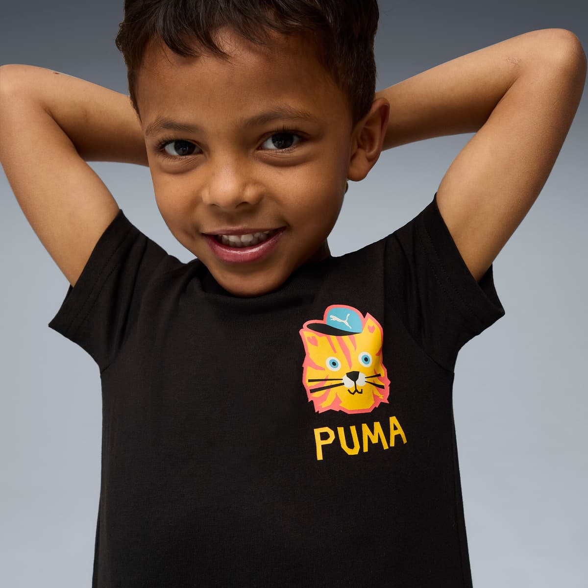 PUMA Moody Cat Graphic T-shirt I, Zwart, Maat 2-3Y thumbnail 6