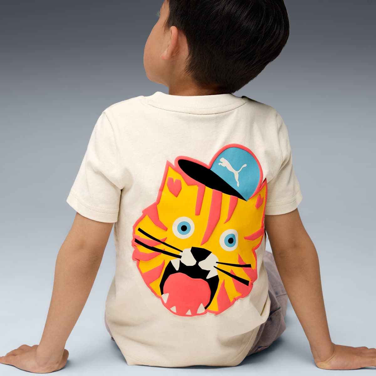 PUMA Moody Cat Graphic T-shirt I, Maat 2-3Y thumbnail 6
