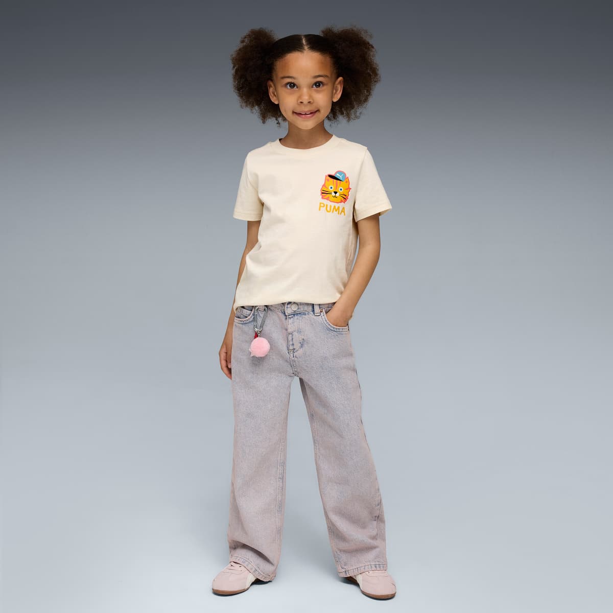 PUMA Moody Cat Graphic T-shirt I, Maat 2-3Y thumbnail 5