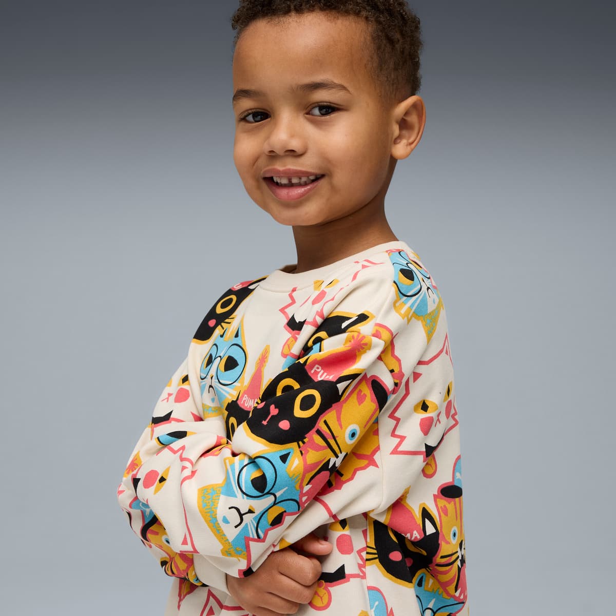 PUMA Moody Cat Crew, Maat 3-4Y thumbnail 6