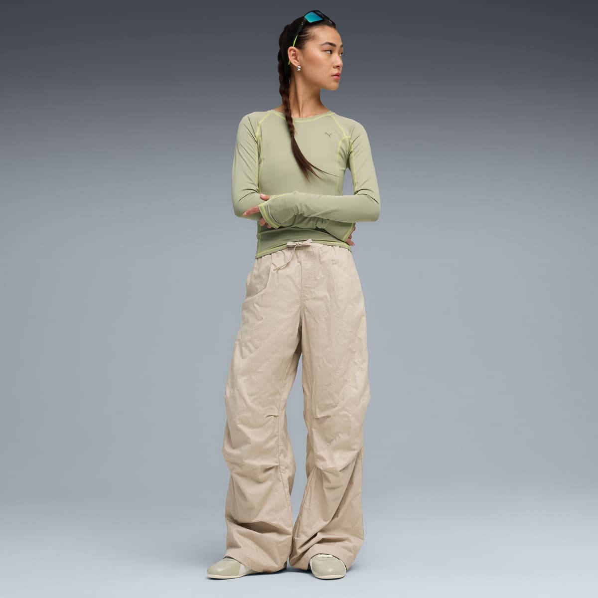 PUMA YONA strakke top met lange mouwen voor Dames, Maat XXS thumbnail 6