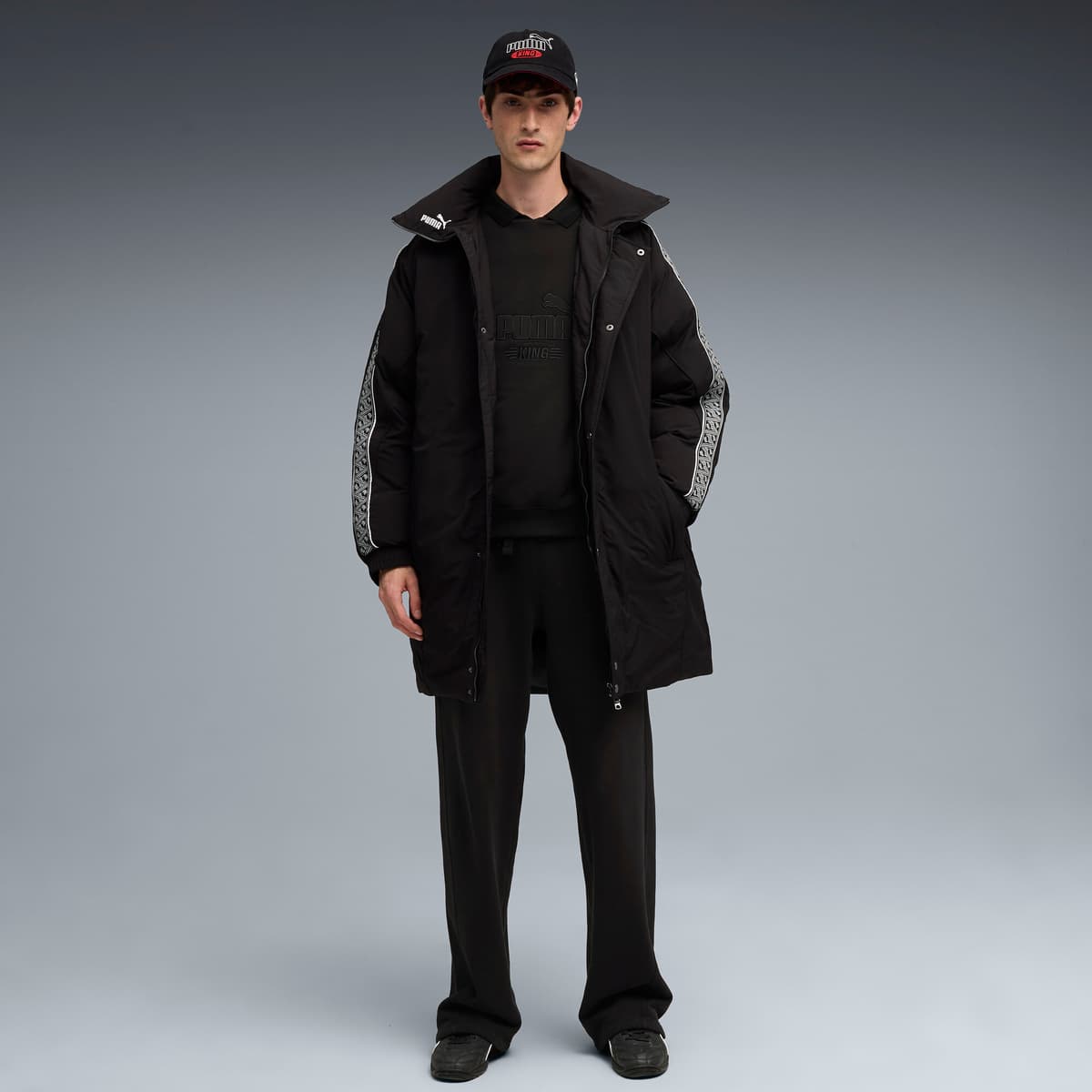 PUMA KING Oversized pufferjack voor Heren, Zwart, Maat S thumbnail 6