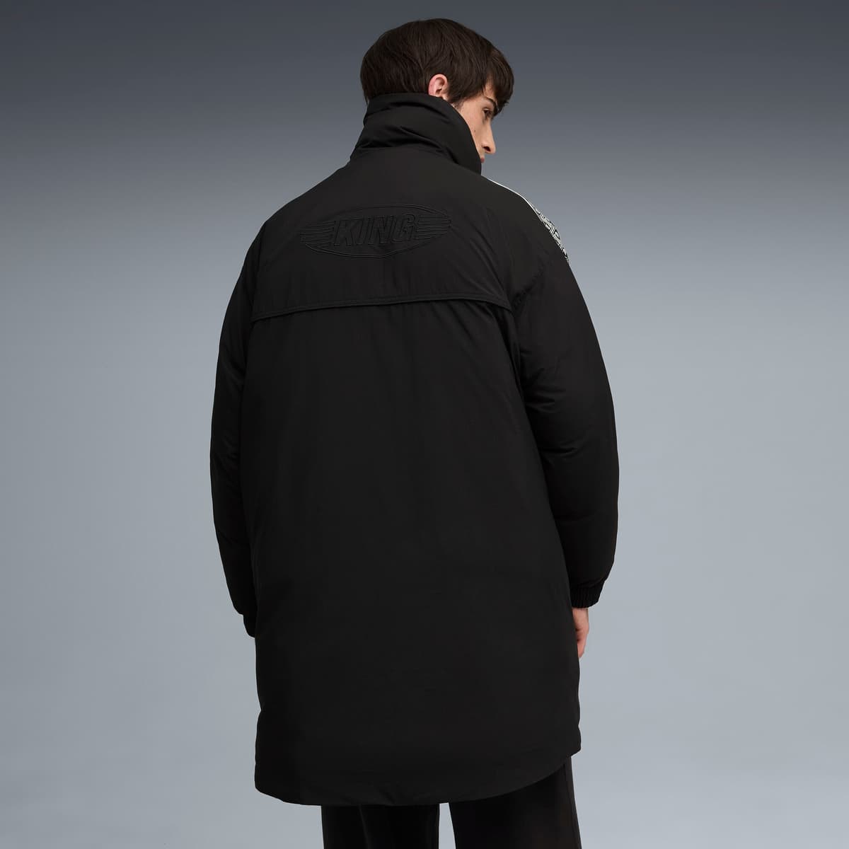 PUMA KING Oversized pufferjack voor Heren, Zwart, Maat S thumbnail 5