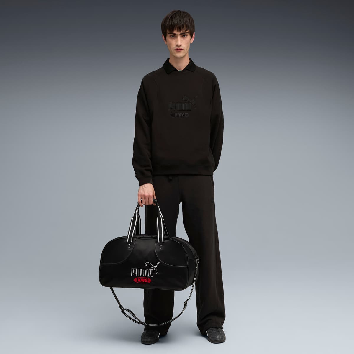 PUMA King sweatshirt met ronde hals voor Heren, Zwart, Maat S thumbnail 6