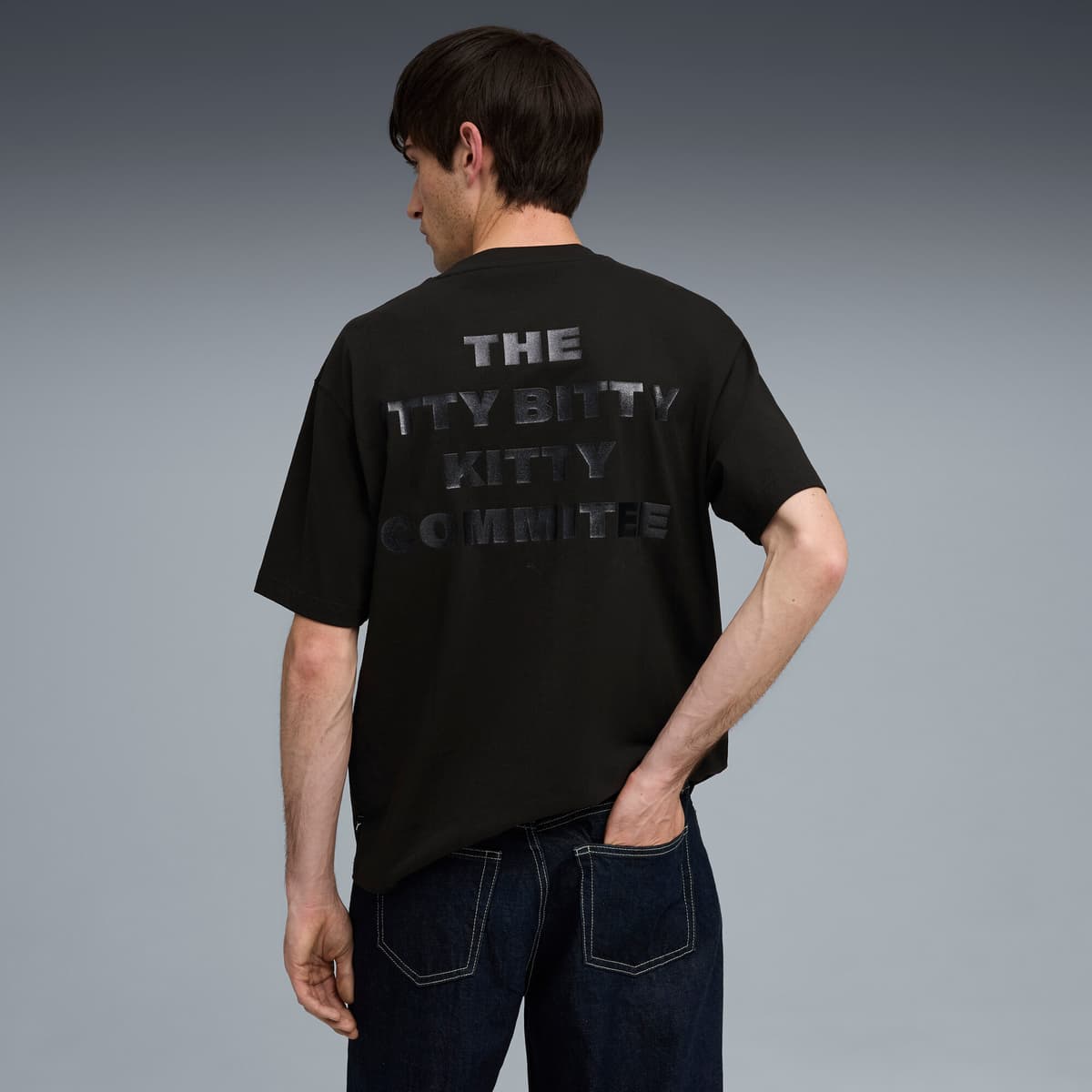 PUMA GRAPHIC Itty Bitty T-shirt voor Heren, Zwart, Maat M thumbnail 5