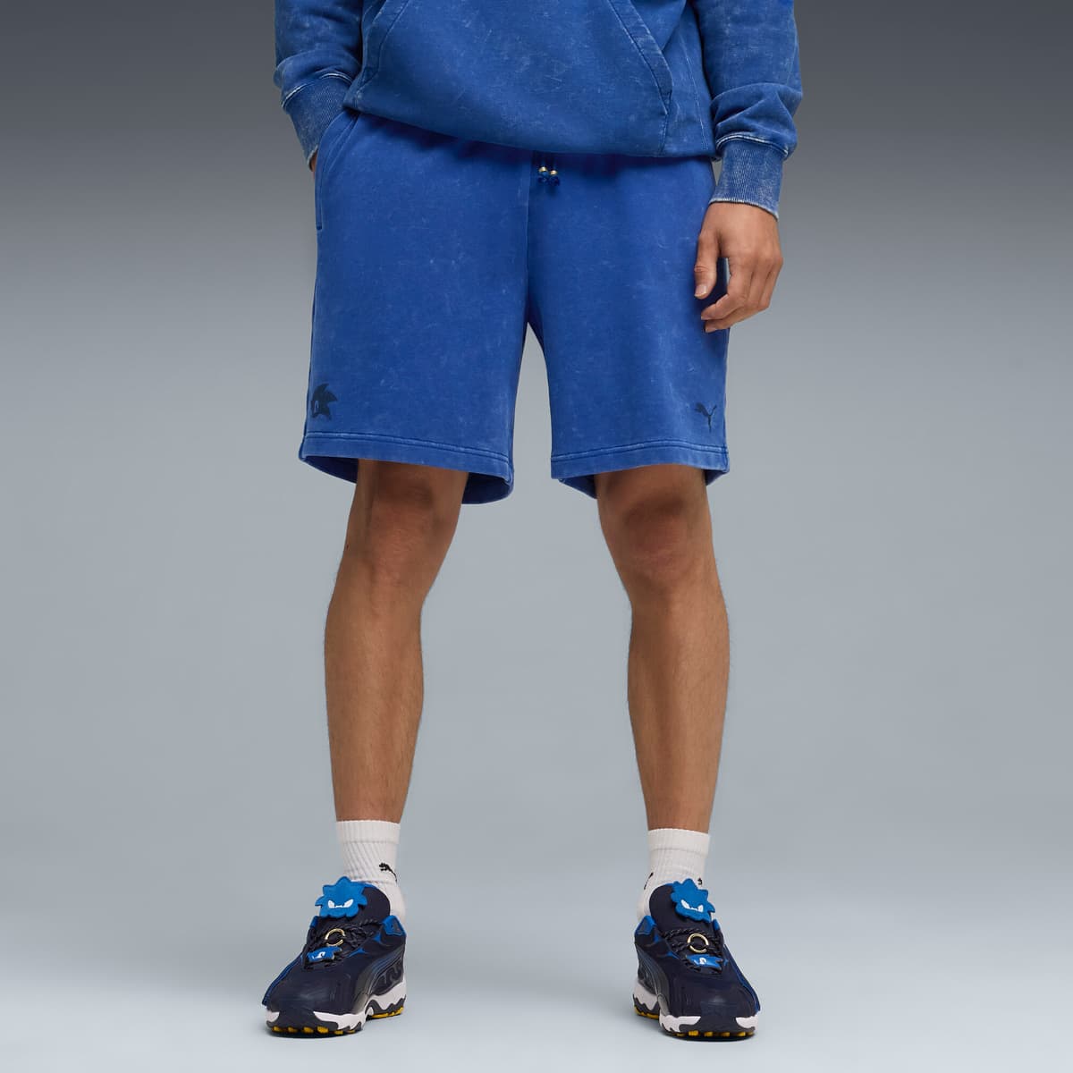 PUMA x SONIC THE HEDGEHOG Relaxte korte broek voor Heren, Blauw, Maat XXL