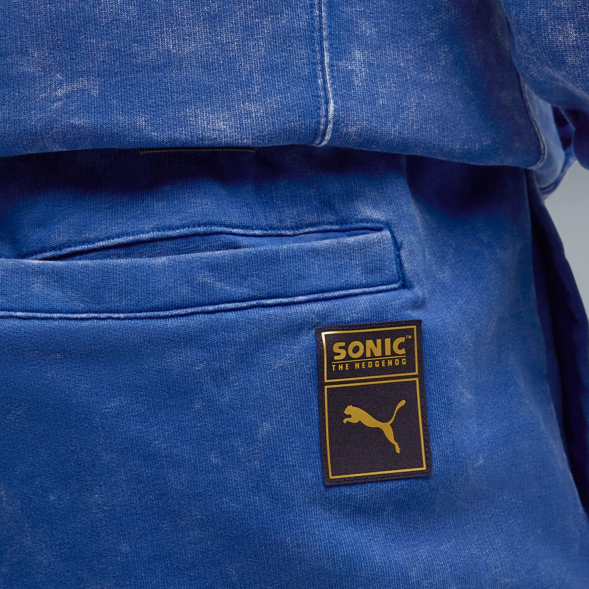 PUMA x SONIC THE HEDGEHOG Relaxte korte broek voor Heren, Blauw, Maat XXL thumbnail 4