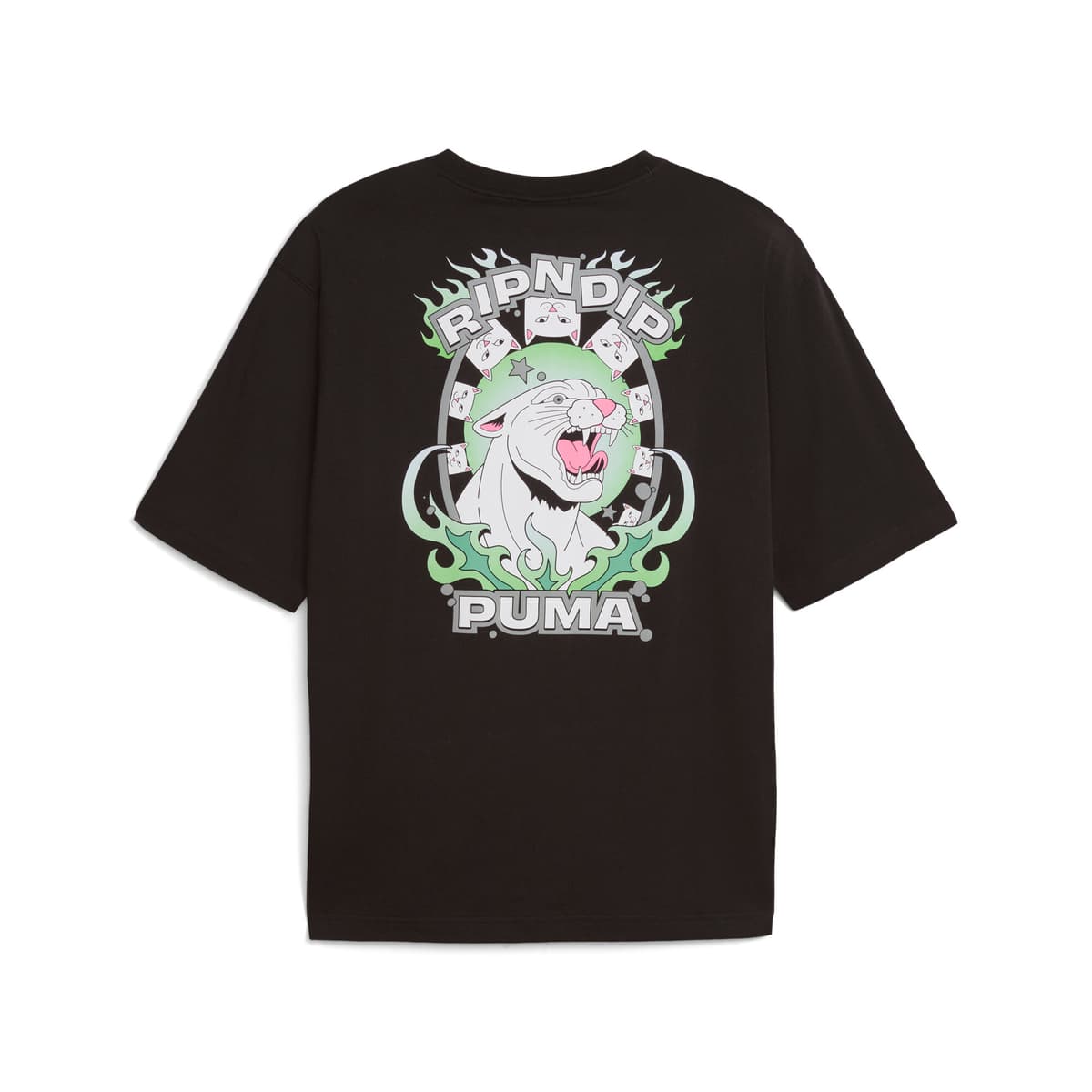 PUMA x RIPNDIP Boxy T-shirt uniseks voor Heren, Zwart, Maat L thumbnail 2