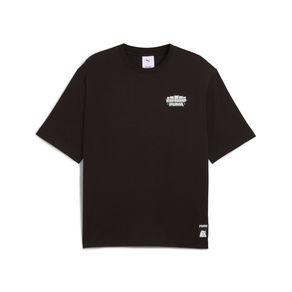 PUMA x RIPNDIP Boxy T-shirt uniseks voor Heren, Zwart, Maat L thumbnail 3