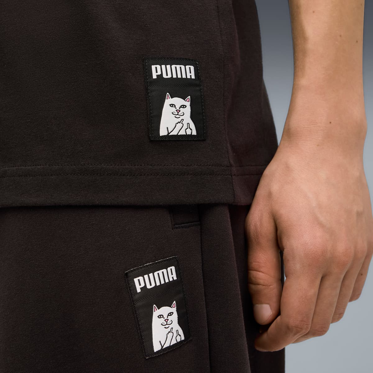 PUMA x RIPNDIP Boxy T-shirt uniseks voor Heren, Zwart, Maat L thumbnail 4