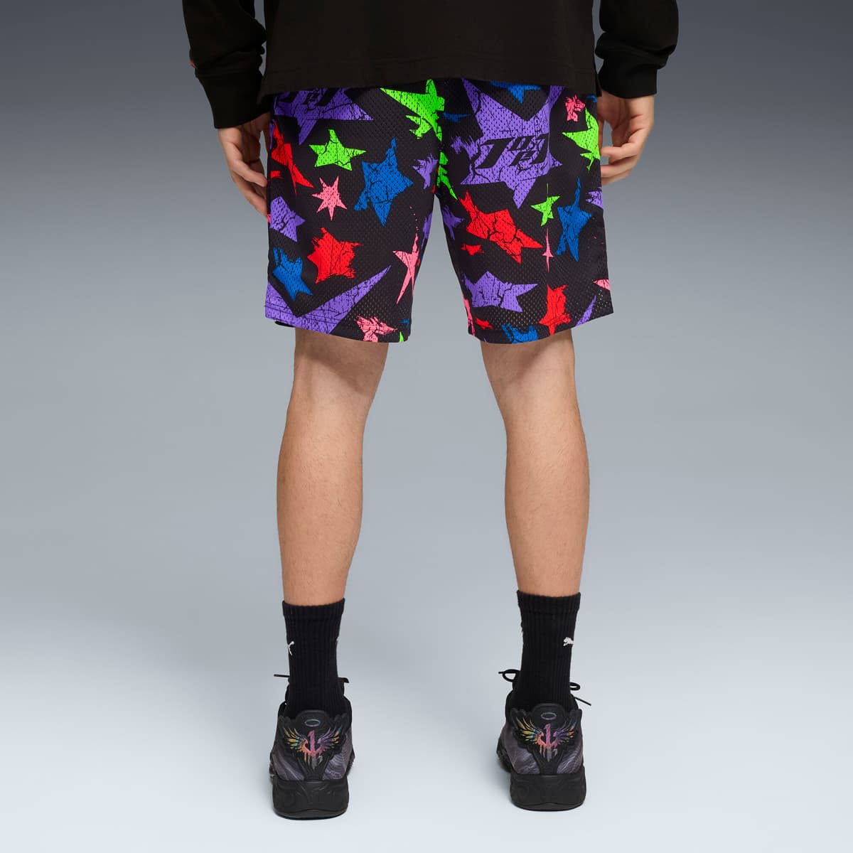 PUMA LaMelo Star Vision short voor Heren, Zwart, Maat 4XL thumbnail 3