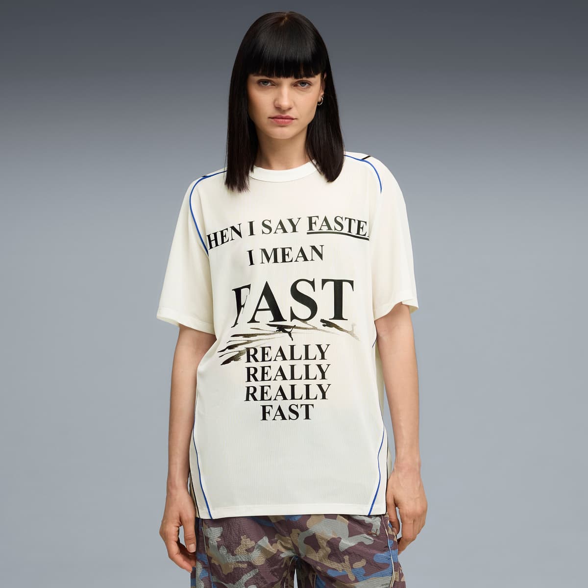 PUMA Nine To Five uniseks top van mesh, Wit, Maat L