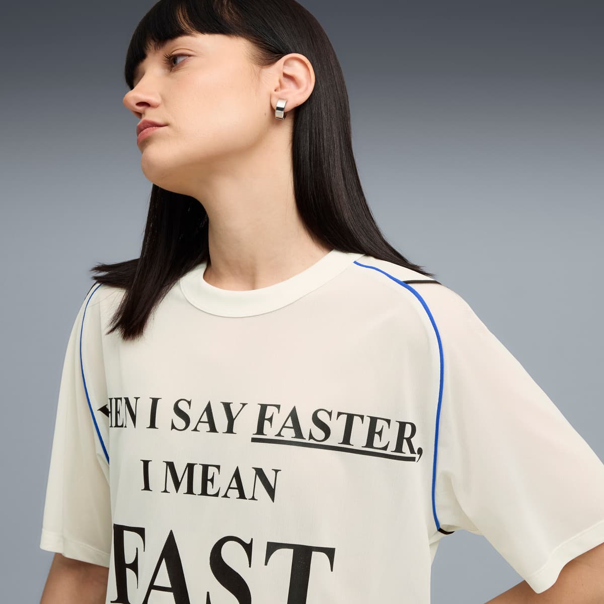 PUMA Nine To Five uniseks top van mesh, Wit, Maat L thumbnail 7