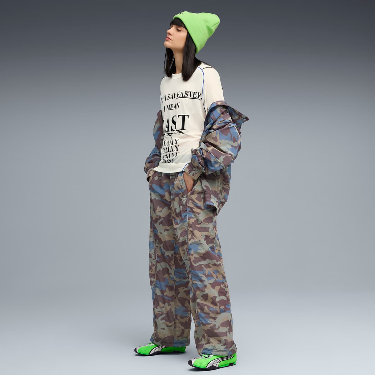 PUMA Nine To Five uniseks top van mesh, Wit, Maat L thumbnail 6