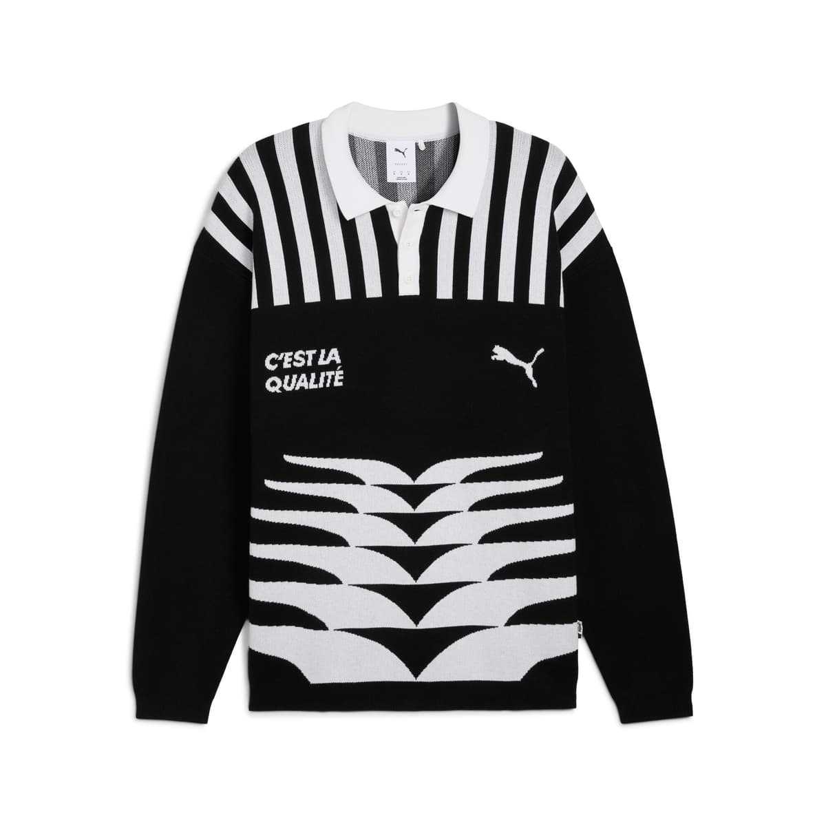 PUMA The NeverWorn VI gebreid shirt voor Heren, Zwart, Maat S thumbnail 3