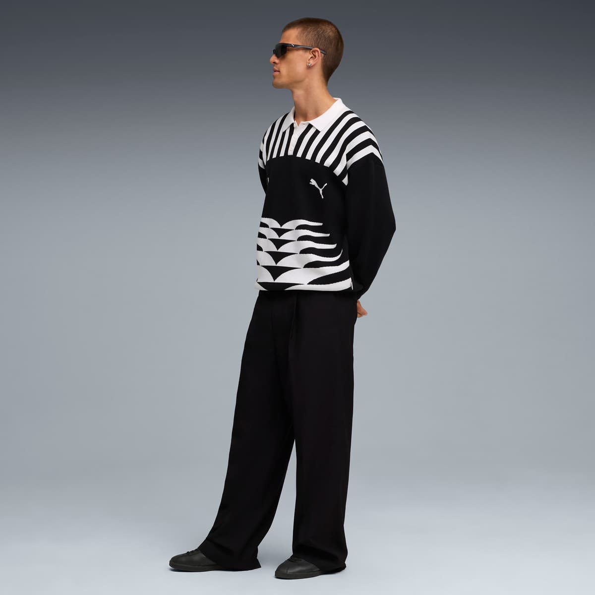 PUMA The NeverWorn VI gebreid shirt voor Heren, Zwart, Maat S thumbnail 6