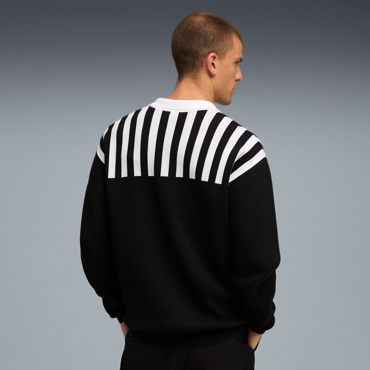 PUMA The NeverWorn VI gebreid shirt voor Heren, Zwart, Maat S thumbnail 5