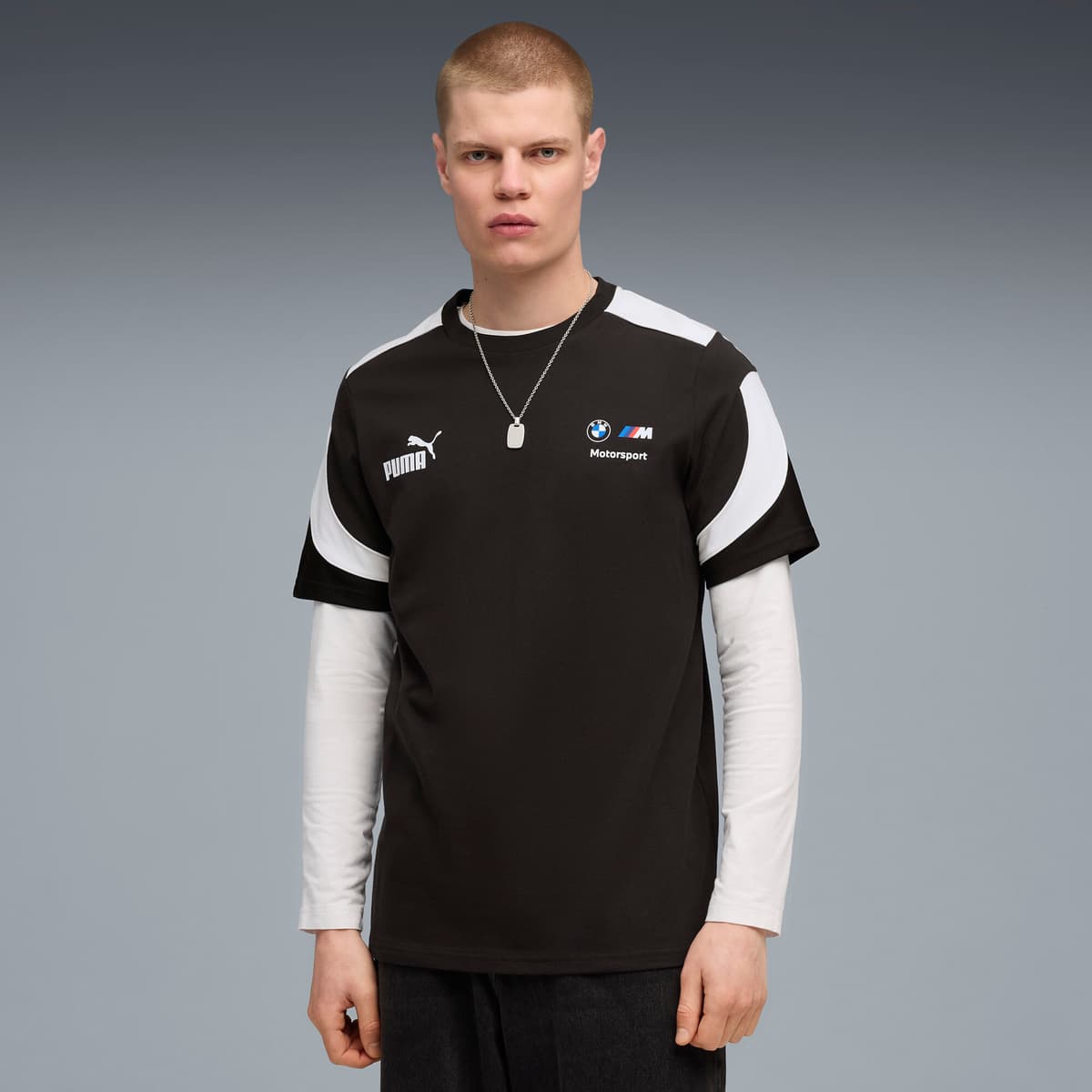 PUMA BMW MMS MT7+ T-shirt voor Heren, Zwart, Maat XXL