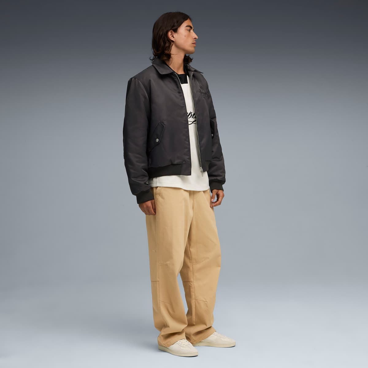 PUMA x REPRESENT bomberjack voor Heren, Grijs, Maat XL thumbnail 6