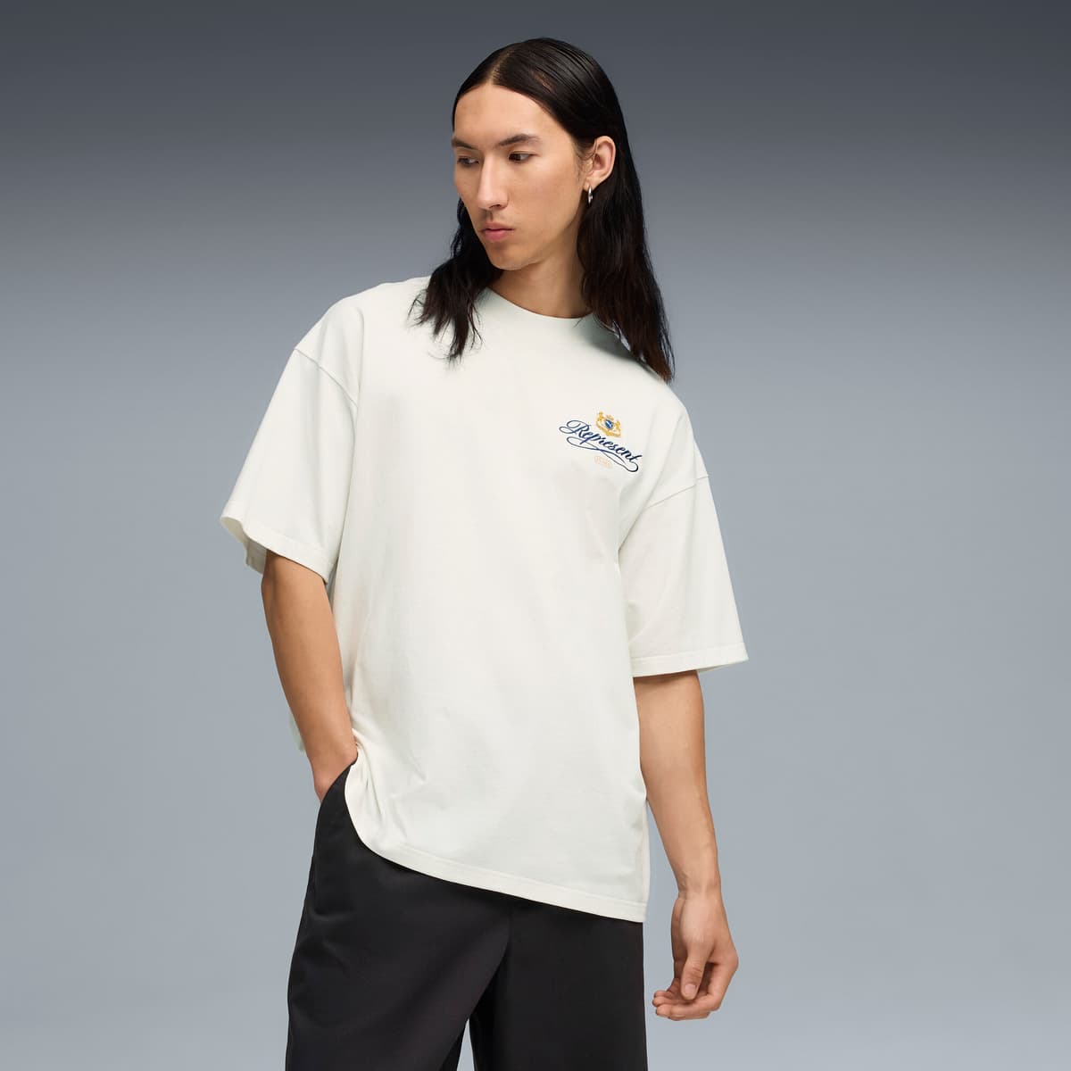 PUMA x REPRESENT T-shirt met grafische print voor Heren, Maat XS