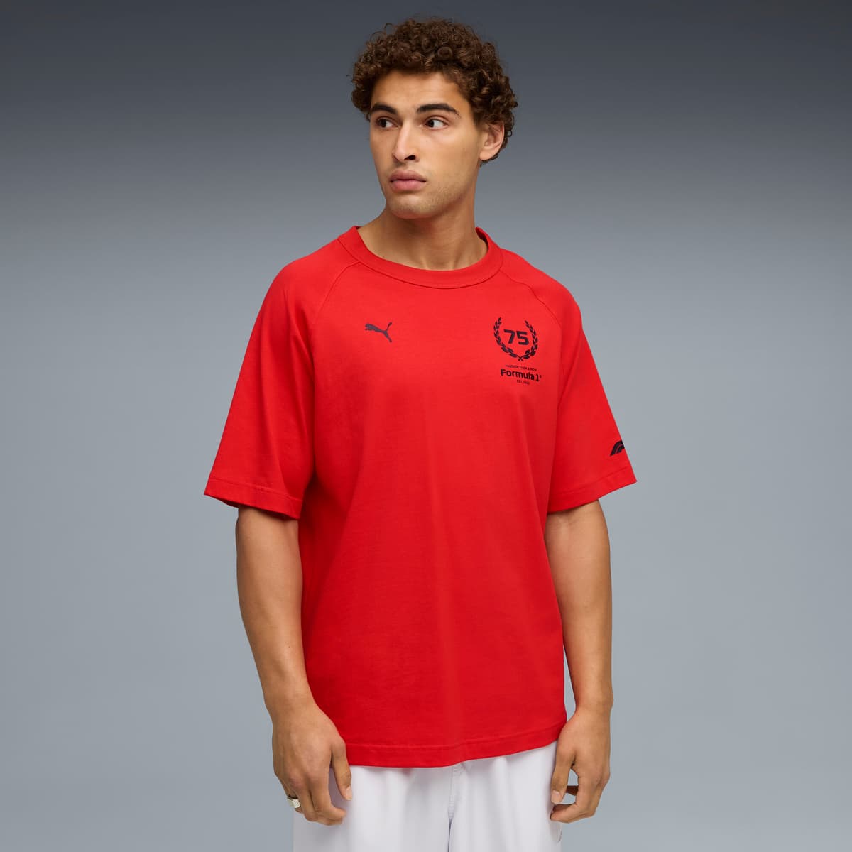 PUMA F1Â® 75 yrs relaxed T-shirt voor Heren, Rood, Maat S