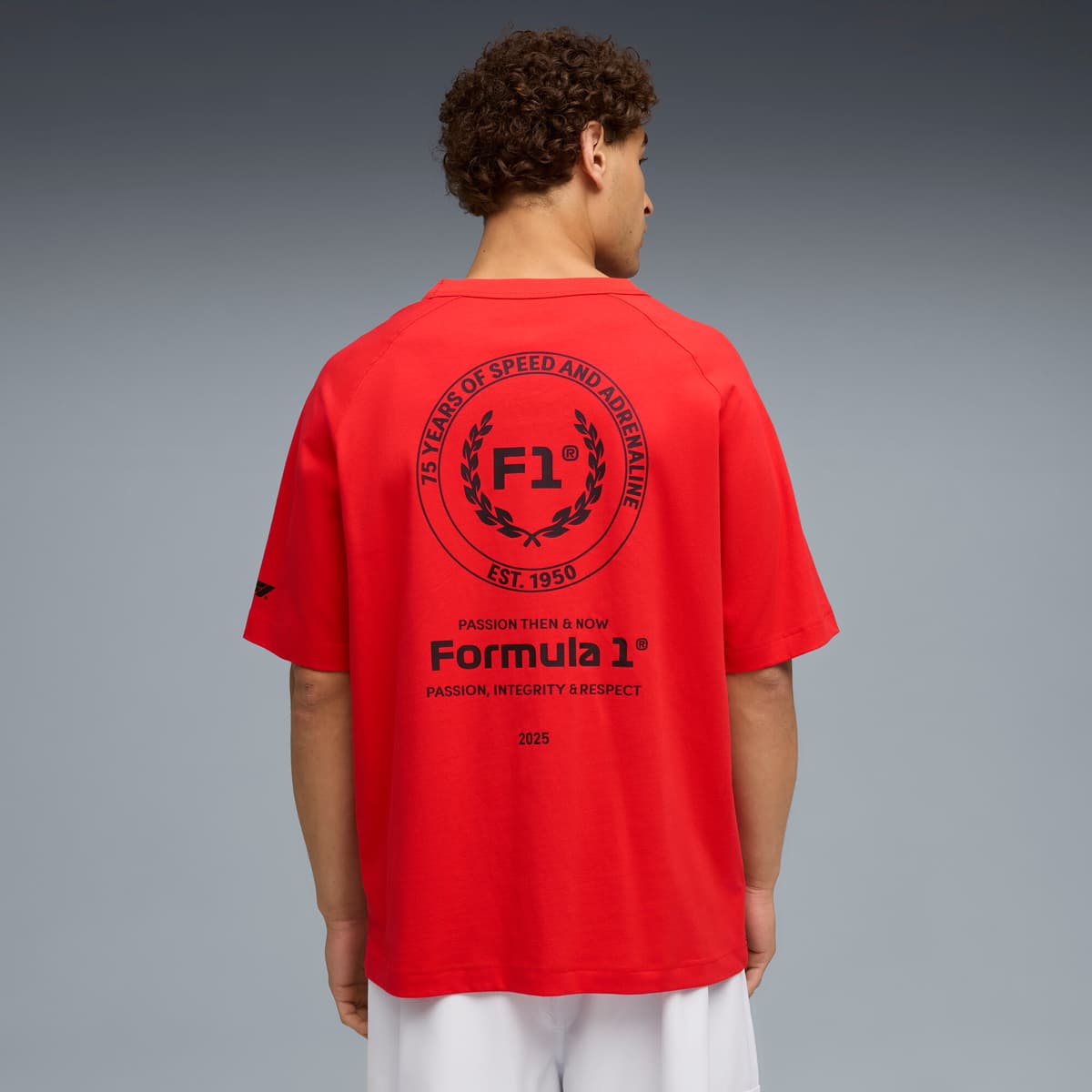 PUMA F1Â® 75 yrs relaxed T-shirt voor Heren, Rood, Maat S thumbnail 5
